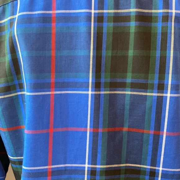 FOXCROFT Blue Plaid Blouse - Picture 10 of 12
